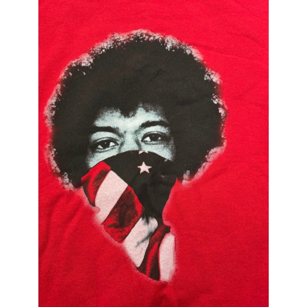 Invisible Bully Jimi Hendrix Graphic Sweatshirt Red Mens Medium Brooklyn Street - Picture 3 of 10